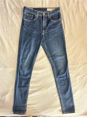 Rag & Bone Jean Size 27 Skinny Dark Wash Made in USA High Rise Denim
